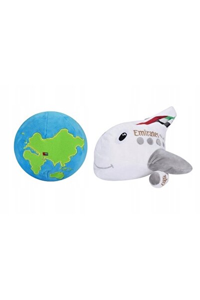 NO BRAND Jucărie de pluș deformabilă, avion, EMIRATES, jucărie glob, PPC CE 2...
