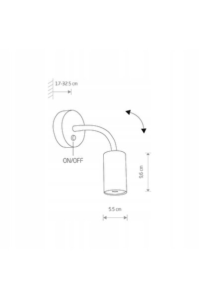 NO BRAND Aplică de perete Nowodvorski neagră GU10 10 W