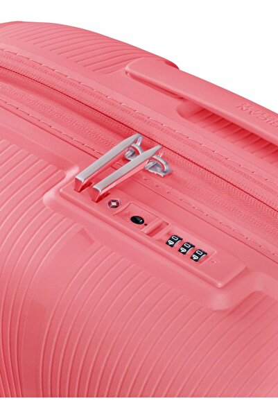 American Tourister Valiză mică StarVibe EXP 37/41 l - coral sărutat de soare