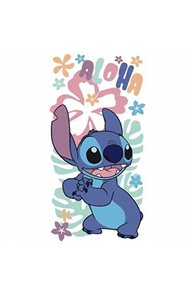 NO BRAND Prosop de plajă 70x140 LILO & STITCH - Stitch Aloha