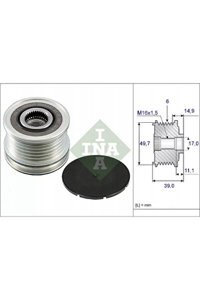 NO BRAND NOU INA F-559320 cuplaj/roată alternator: MERCEDES, JEEP, CHRYSLER