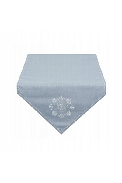 NO BRAND Traversă de bumbac Albastru Fulg de Nea 50x160 cm. C&E