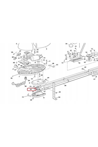 niceababy Curea dințată Nice PRSPIN03A - 6m, 10mm lățime, pentru acționări NI...