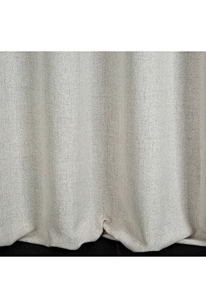 NO BRAND Draperie decorativă pentru fereastră 140x250 cu inele uni LINDA bej