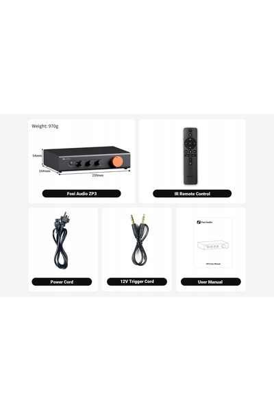 Fosi Audio ZP3 |   Echilibrat |   XLR |   Corecție a culorilor |   Declanșato...