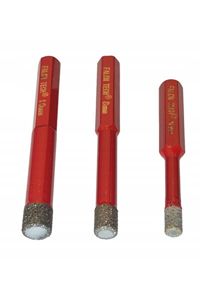 NO BRAND Burghie diamantate pentru plăci ceramice glazurate, tip carotieră, 6...
