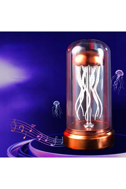 bedee Lampa Meduza cu muzică, tentacule mobile, LED RGB, stil cyberpunk, de b...