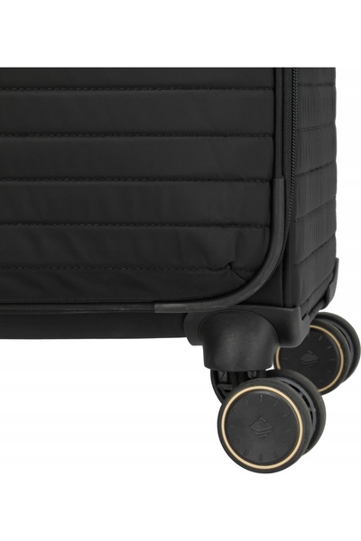 NO BRAND Valiză de cabină extensibilă Travelite Barbara Stepp - negru