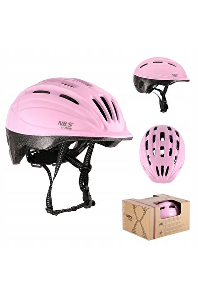 Nils Extreme Cască de bicicletă reglabilă pentru fetițe, 48-52 cm