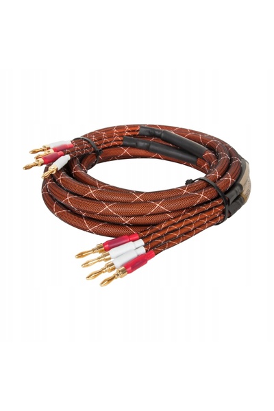 Kruger&Matz Cablu de boxe 5m, conectori banană, 2 bucăți, cupru CU