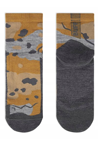 Buff Șosete Merino Ușoare Scurte - umbre khaki S