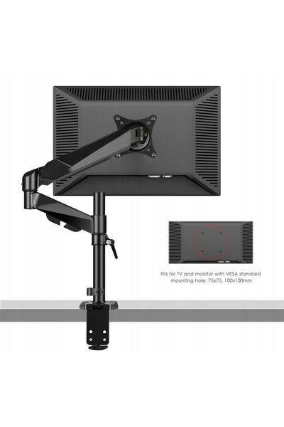 NO BRAND SIMBR Suport de birou pentru monitor/TV LCD LED 15-27'' Rotativ și R...