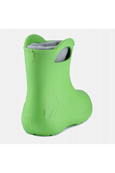 NO BRAND Cizme de ploaie pentru copii Frog foam LADEHEID călduroase Verzi 30-31