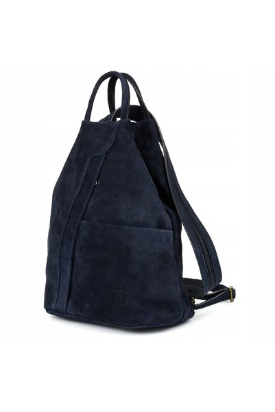 NO BRAND Rucsac urban Vera Pelle, albastru