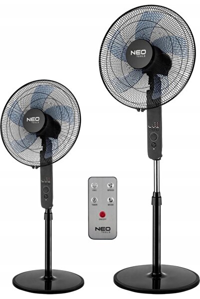 NEO Tools Ventilator de podea neo 90-002 45W negru. 40cm, înălțime. 123cm, pi...