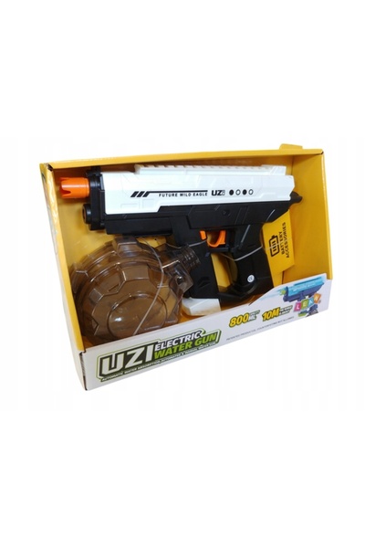 NO BRAND Pistol cu apă electric UZI 800ML Baterie USB Grenadă