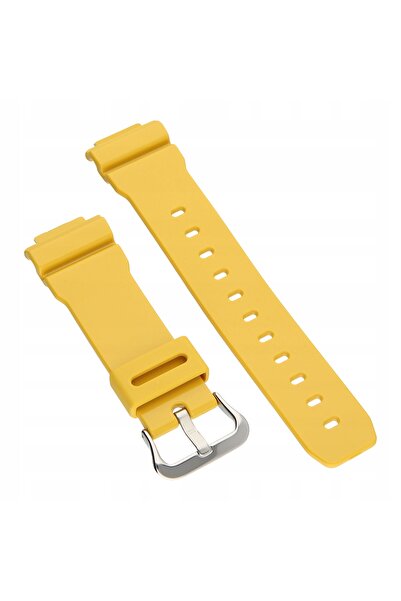 Casio Curea originală din plastic galben pentru ceas G-SHOCK DW-5600 GA-2100