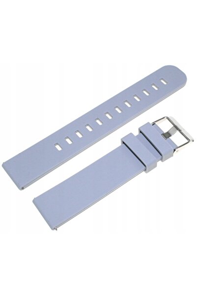 NO BRAND Curea de silicon gri pentru ceas smartwatch, 18 mm, DILOY SBR40