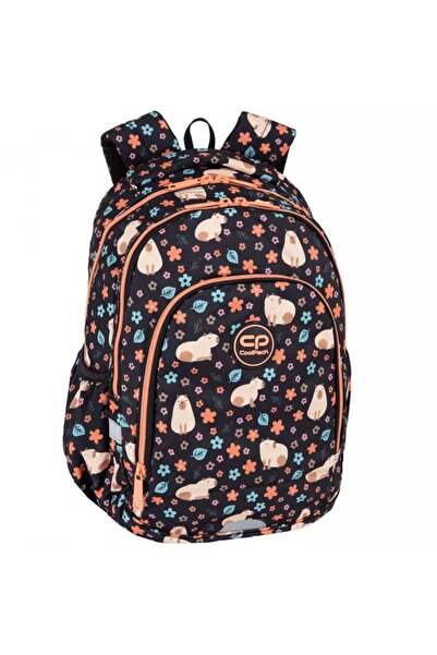 NO BRAND CoolPack Rucsac școlar cu multiple compartimente în nuanțe de maro ș...
