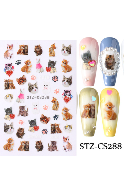 Choice1 STZ-CS288 Lovely Dog Cat Animal Bunny 3D Korean Cartoon Scrawl Relief...
