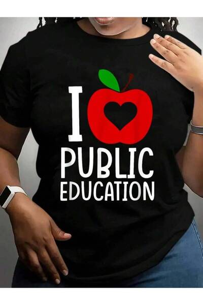 kai22 I Love Public Education Support Message For Teachers Back To School Bla...