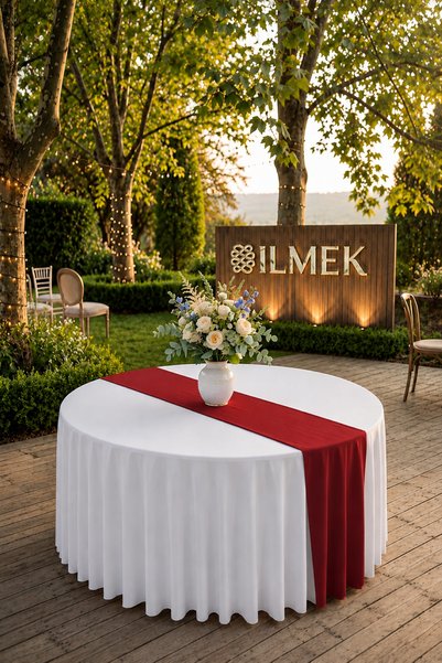 ilmek Dertsiz Runner |   Does Not Need Ironing, Does Not Retain Stains. |   For Wedding, Event, Organization, Hotel, Restaurants and Home