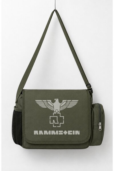 Fuddy Moda Unisex Rock Band Rammstein Logo Printed Messenger Bag
