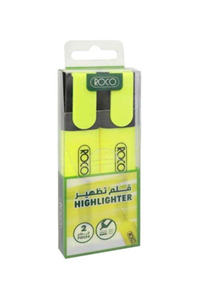 Roco Highlighter pack of 2 Yellow