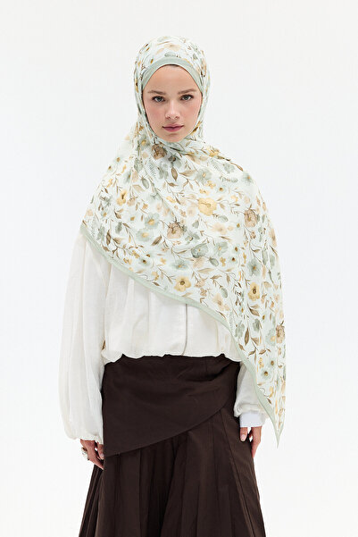 cs camellia scarf Lyra Rami Shawl - Mint