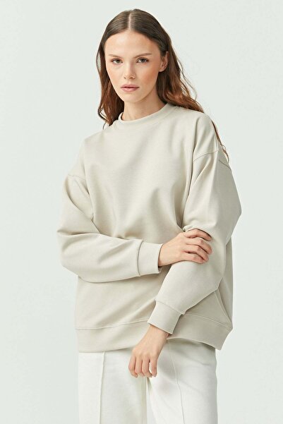 PAULMARK Crew Neck Oversized Sweat Top