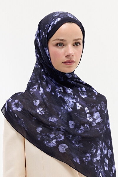 cs camellia scarf Σάλι Freya Rami - Ναυτικό μπλε