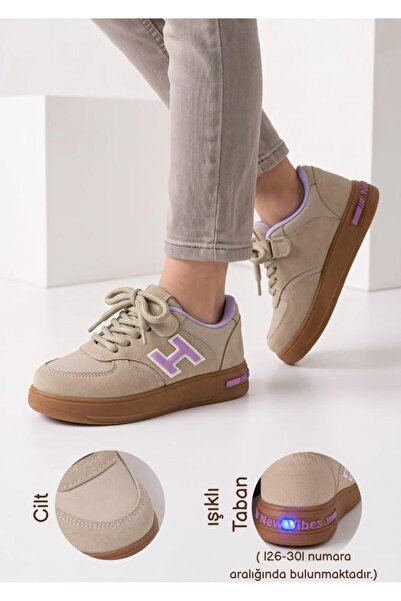 mustey Lace-Up Style Velcro Orthopedic Unisex Children's Sports Shoes