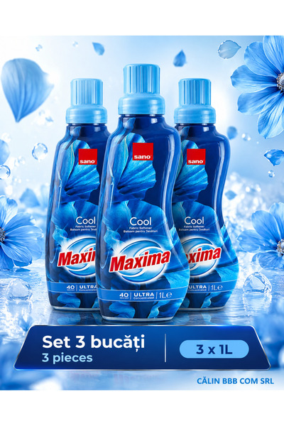 Sano Set 3 x Maxima Cool, Balsam de rufe ultra-concentrat, prospețime intensă...