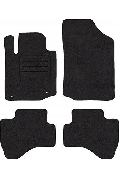 NO BRAND COVORAȘE DIN VELUR ECOLUX PENTRU PEUGEOT 107 (2005 - 2014) SET COMPLET