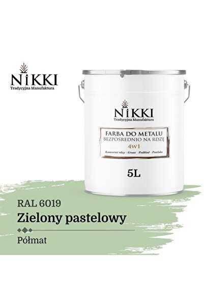 NO BRAND Vopsea pentru metal, anti-rugină 4 în 1, verde pastel, RAL 6019, sem...
