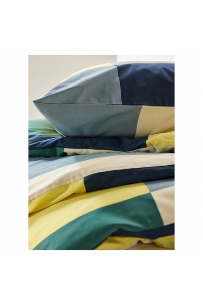NO BRAND IKEA BRUNKRISSLA husă de pilotă și fețe de pernă, verde, 150x200/50x...