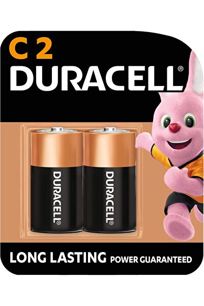 Duracell بطارية قلوية C2 1.5 فولت