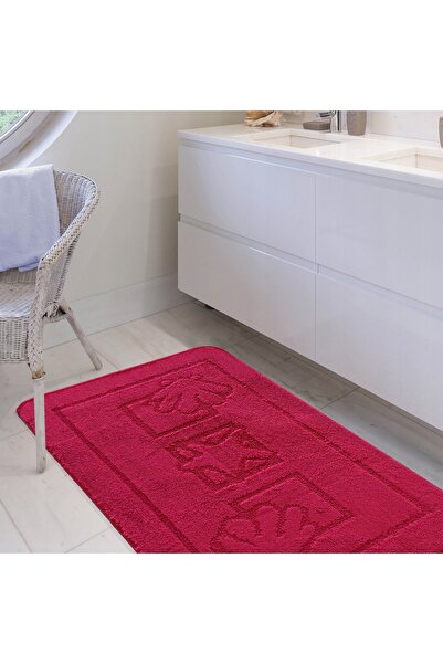 NO BRAND Covoraș de baie cu decupaj pentru toaletă Martme Burgundy Set 50cmx80