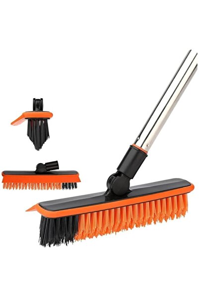 Generic Brand Aputue Floor Scrub Brush, Heavy Duty Cleaning, Sturdy Handle, P...
