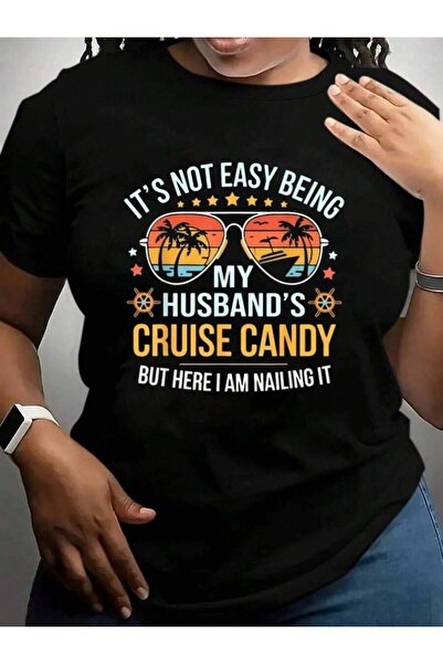 21JNRY Matching Couples Women Candy Husband And Wife Cruise Vacation Trip Bla...