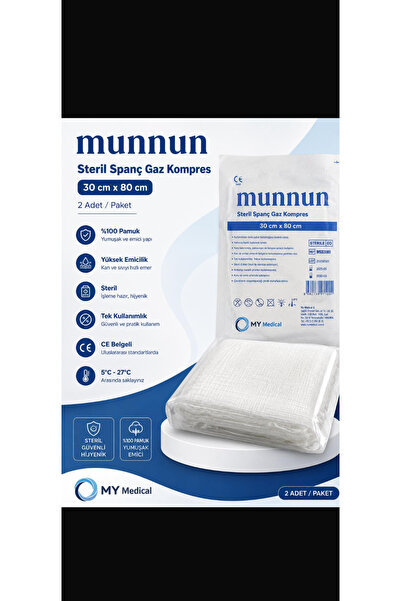 Mumu 30x80 cm STERİL GAZ KOMPRES 100 Paket