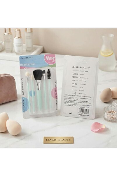 HASSANCO مجموعة أدوات تجميل 5 قطع Lemon Beauty