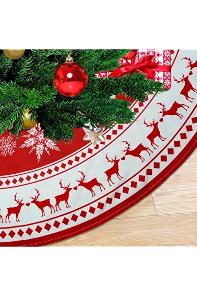 Generic Brand Christmas Tree Skirt 48 inch Large Tree Skirt Snowflake Reindee...