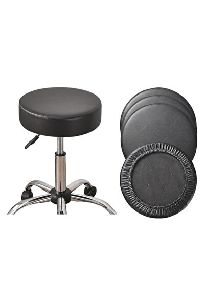 Generic YelaJoy Round Bar Stool Covers (Set of 4, Black) - 12-15In Waterproof...