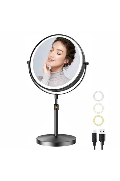 Generic Brand Makeup Mirror with 3 Colors, Auto Turn Off & Memory Function,Di...