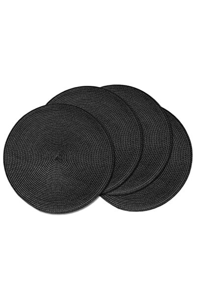 Generic AHHFSMEI Round Braided Placemats Set of 4 Round Table Mats for Dining...