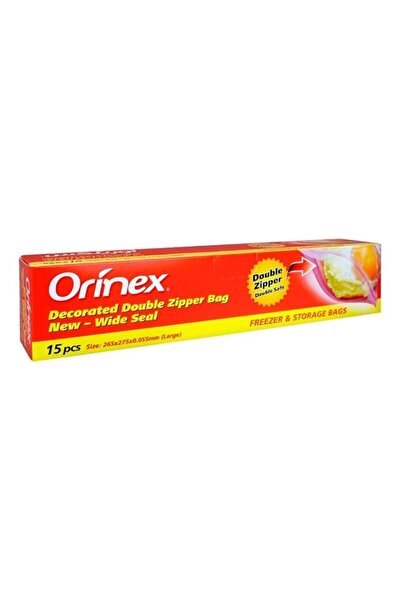 Generic Orinex Decorated Double Zipper Bag New - Wide Seal [LARGE] - Double Z...
