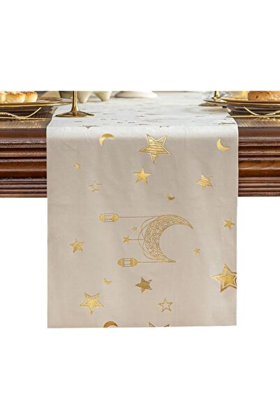 Generic Tazweeq Vintage Table Runner, Ramadan Table Center Decor for Kitchen ...