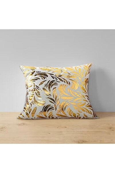 Generic Brand RAFFINE Gold Decorative Throw Pillow Cover – Shiny Cushion Cove...