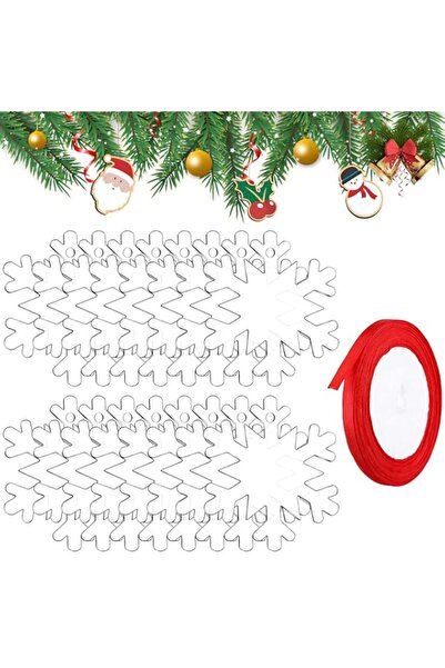 Generic Brand YXHZVON Christmas Tree Ornaments, 16 Pcs Acrylic Snowflake Pend...